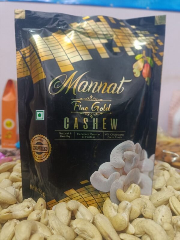 Grade: W240 Mannat Fine Gold Cashew Nut, Packaging Size: 250 gm - Image 4