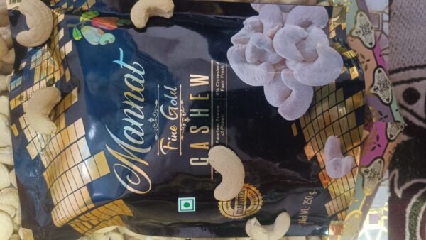 Grade: W240 Mannat Fine Gold Cashew Nut, Packaging Size: 250 gm - Image 3
