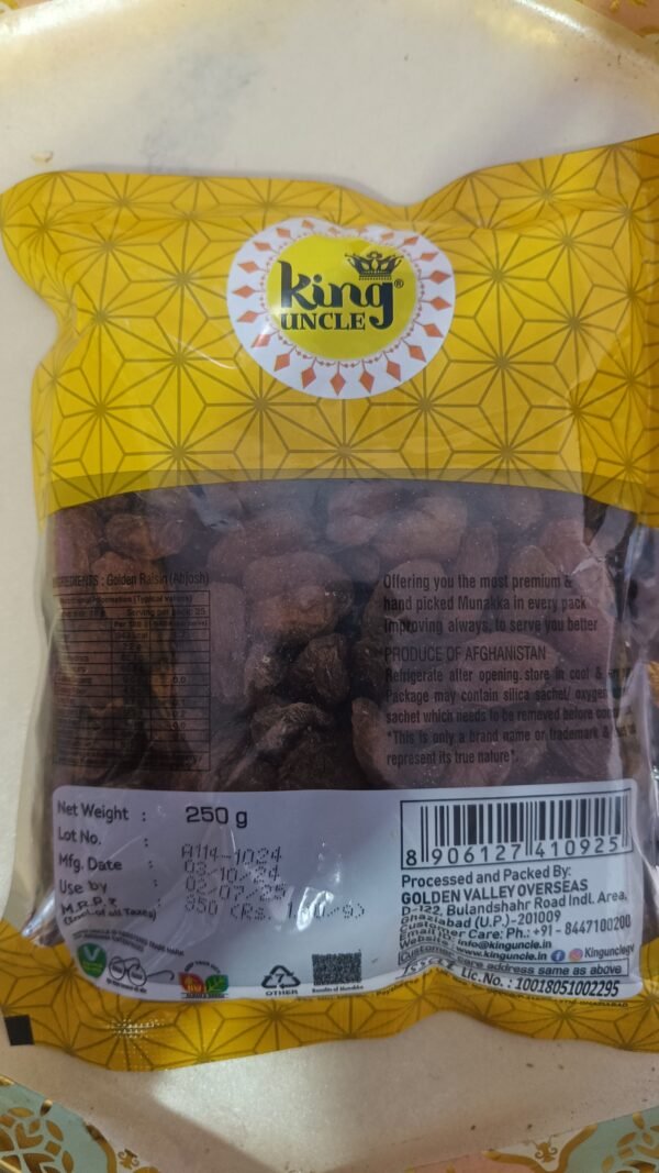 King Uncle Munakka: A Rich & Traditional Dry Fruit 250g - Image 2