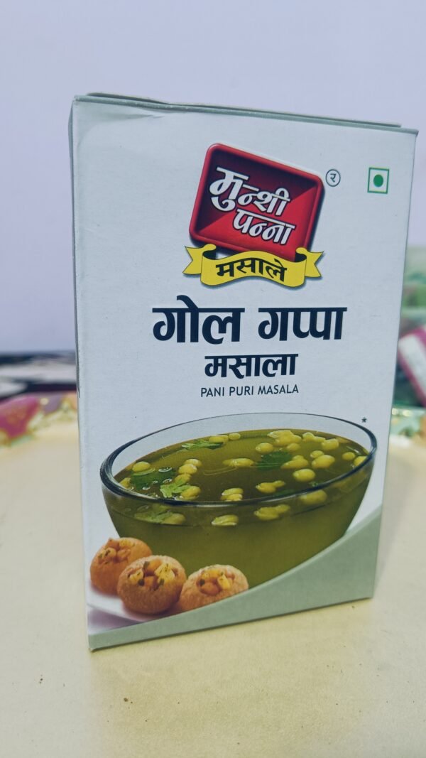 Munshi Panna Brand-Fresh & Special Golgappa (pani puri) Masala Powder | Easy to Cook | Spice Mix -100g